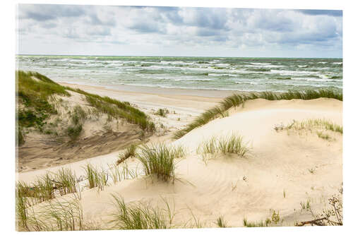 Acrylic print Dunes by the Baltic Sea