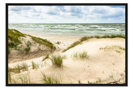 Gerahmter Kunstdruck Dünen an der Ostsee
