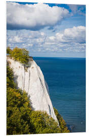 Foam board print Chalk cliffs in the Jasmund National Park on Rügen