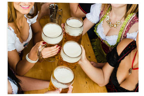 Bilde på skumplate Bavarian girls in Dirndl dresses at the Oktoberfest