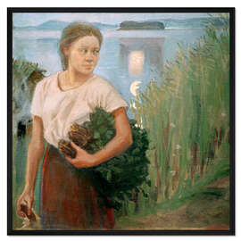 Gerahmter Kunstdruck Das Sauna-Mädchen