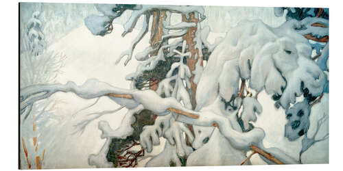 Aluminiumsbilde Winter (study for the Juselius Mausoleum frescoes)