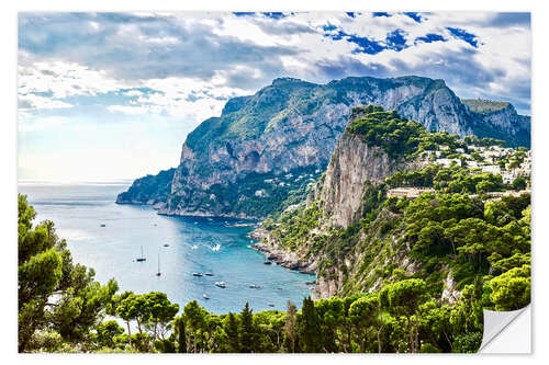 Naklejka na ścianę Capri island in summer