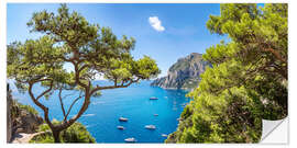 Naklejka na ścianę Capri in summer