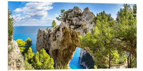 Tableau en PVC L'île de Capri en Italie