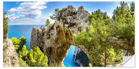 Selvklebende plakat Capri island in Italy