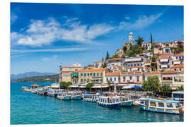 Foam board print Poros Island on a summer day