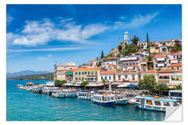 Naklejka na ścianę Poros Island on a summer day