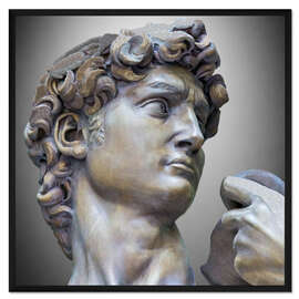 Gerahmter Kunstdruck DAVID Statue