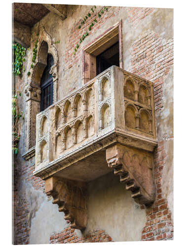 Acrylic print Romeo and Juliet balcony, Verona