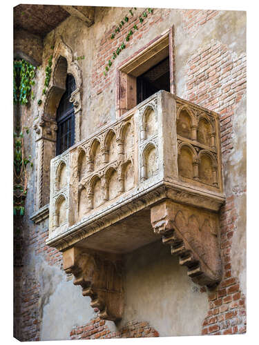 Canvas-taulu Romeo and Juliet balcony, Verona