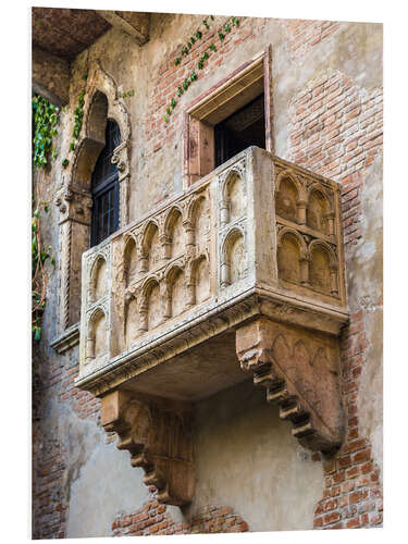 Quadro em PVC Romeo and Juliet balcony, Verona