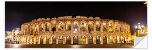 Naklejka na ścianę Arena of Verona at night