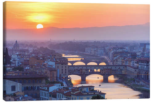 Canvas print Florence at sunset