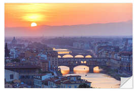 Naklejka na ścianę Florence at sunset