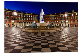 PVC-taulu Fontaine du Soleil on Place Massena in Nice