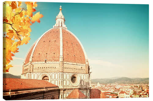 Leinwandbild Kuppel von Santa Maria del Fiore, Florenz