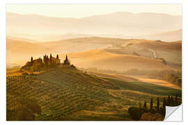 Muursticker Tuscan landscape