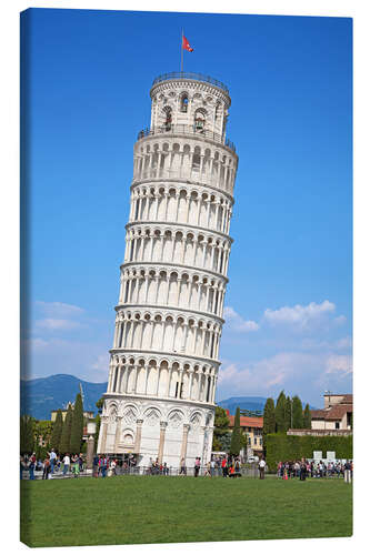 Leinwandbild Der schiefe Turm von Pisa, Italien