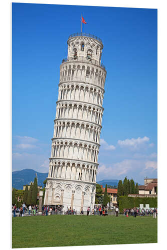 Hartschaumbild Der schiefe Turm von Pisa, Italien