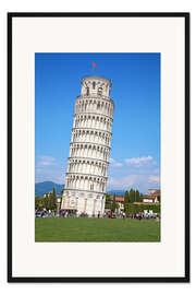 Gerahmter Kunstdruck Der schiefe Turm von Pisa, Italien