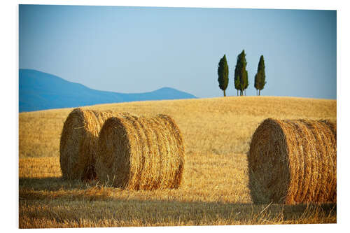 PVC print Tuscany landscape with straw bales