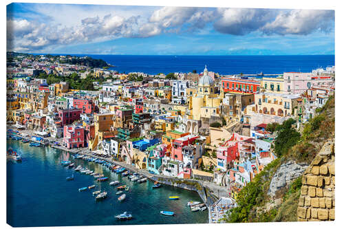 Lærredsbillede Procida island in Italy