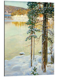 Magnettafel Zugefrorender See, Ruovesi