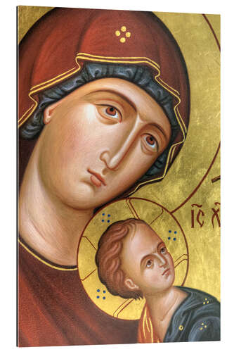 Quadro em plexi-alumínio Madonna Jesus Christ