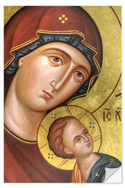 Selvklebende plakat Madonna Jesus Christ