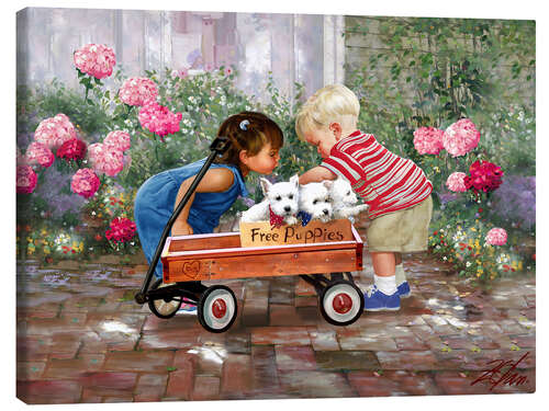 Canvas print Making Friends