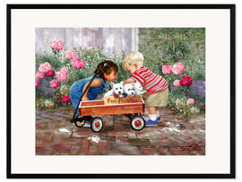 Gerahmter Kunstdruck Freundschaften