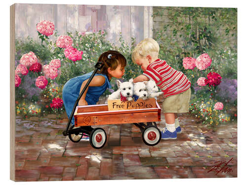 Stampa su legno Making Friends