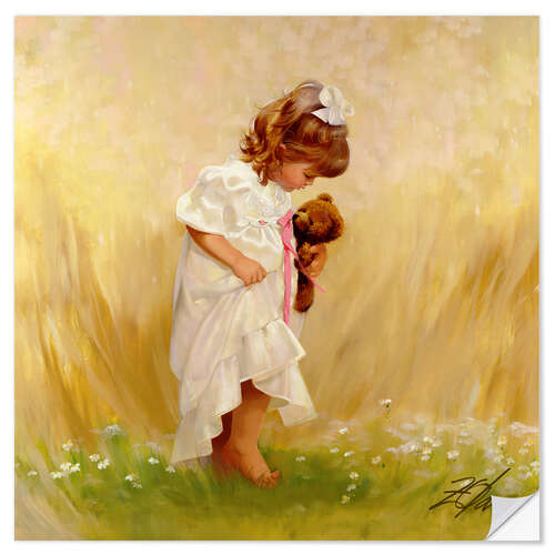 Wall sticker Barefoot in the Grass