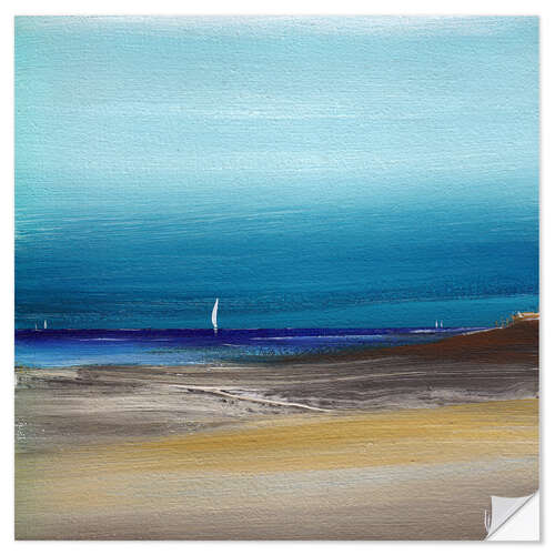 Vinilo para la pared Sailboat on the North Sea