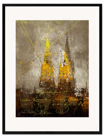 Plakat artystyczny premium w ramie Cathedral of Cologne I