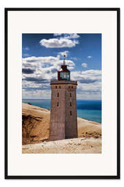 Gerahmter Kunstdruck Dänischer Leuchtturm