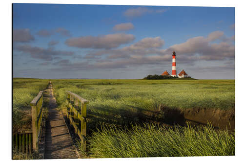 Print på aluminium Lighthouse in the salt marshes on the North Coast