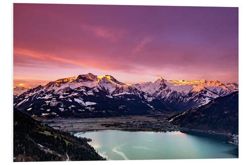 Foam board print Kitzsteinhorn sunrise