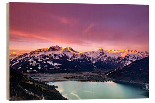 Quadro de madeira Kitzsteinhorn sunrise