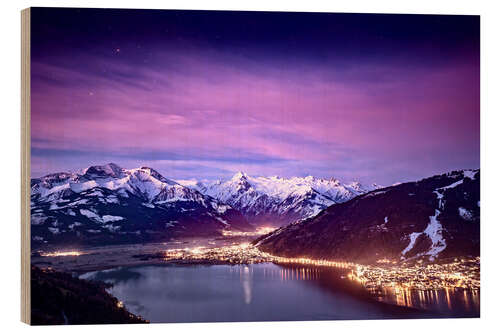 Quadro de madeira Zell am See   Kaprun