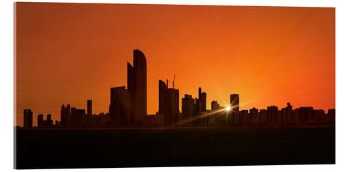 Cuadro de metacrilato Sunset in Abu Dhabi