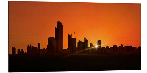 Obraz na aluminium Sunset in Abu Dhabi