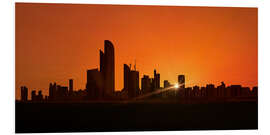 Foam board print Sunset in Abu Dhabi