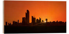 Obraz na drewnie Sunset in Abu Dhabi