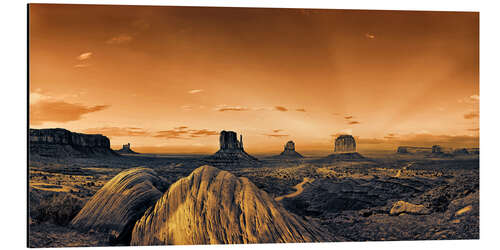 Aluminium print Kelly Monument Valley