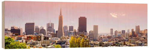 Trebilde San Francisco Skyline Red