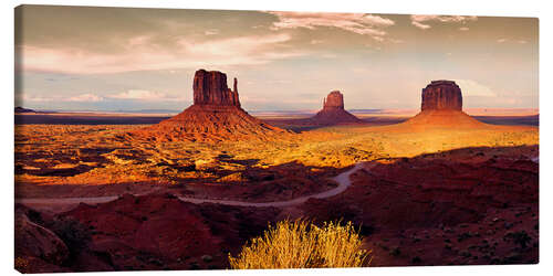 Leinwandbild Monument Valley Gold