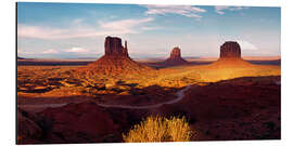 Alubild Monument Valley Licht