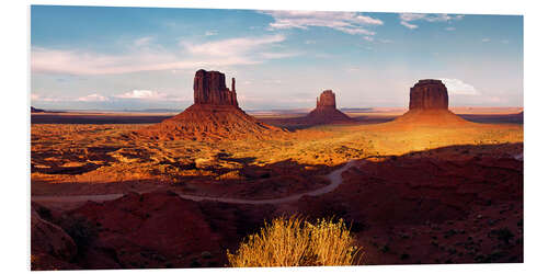 PVC print Monument Valley light